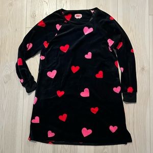 Kate Spade Nightgown Velvet Hearts S